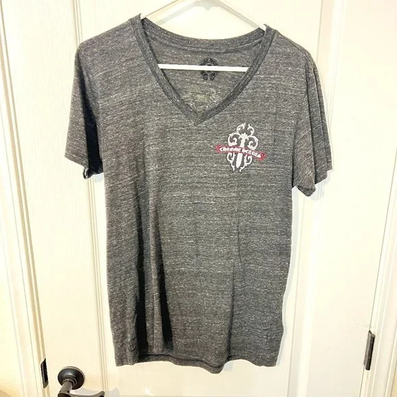 Chrome Hearts グレー Vネック Tシャツ M タイト 【公式通販】
